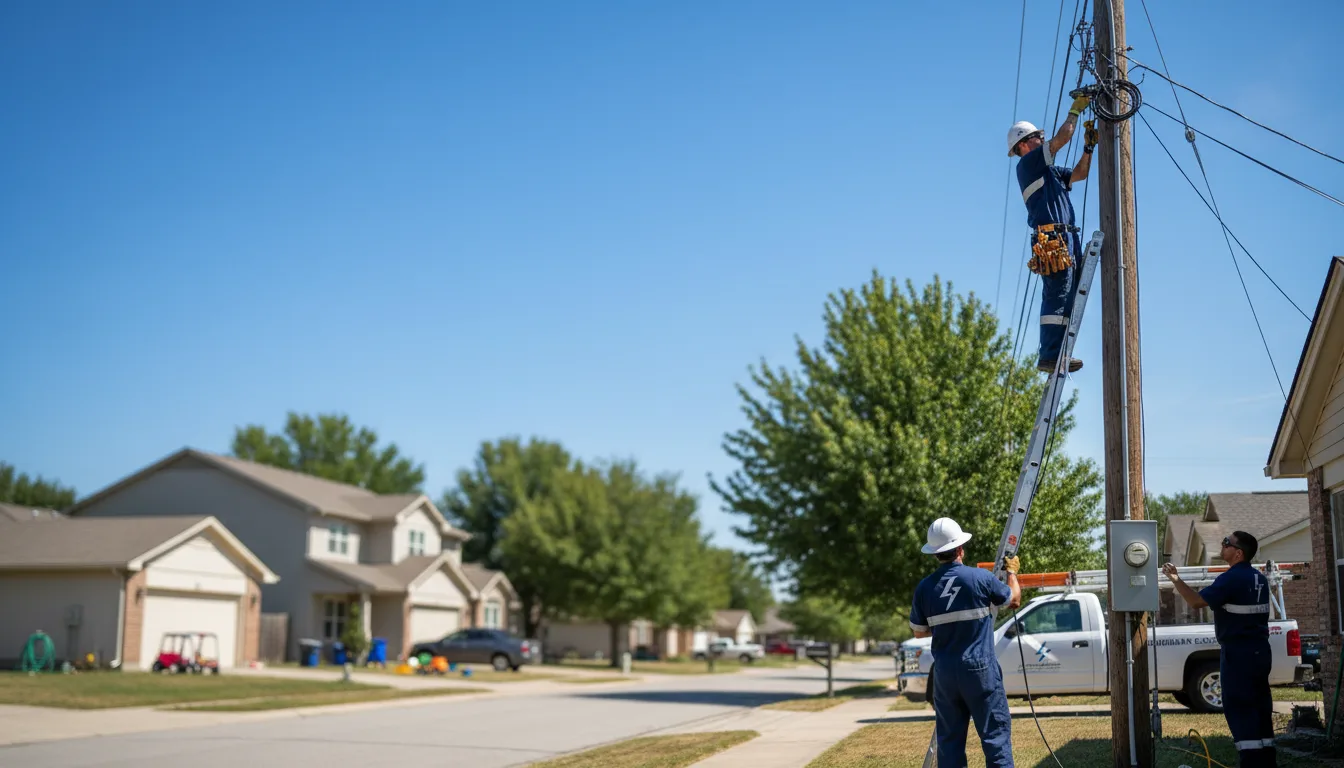 Residential electrician providing installation services in Hunters, WA